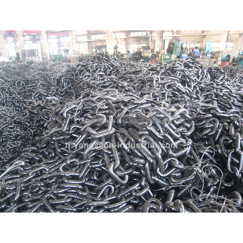 Factory Price Alloy Steel Metal Black Fishing Chains Lifting Sling G80 Link Chain Marine Boat Welded Anchor Chain